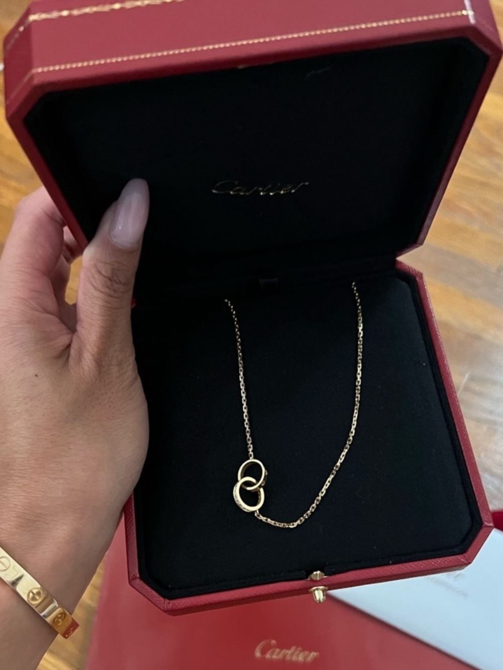 Cartier rose gold love Necklace